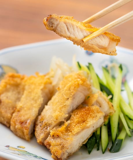 テンホウ特製【肉揚げ】味付き豚ロース肉（生） [80g/2枚]