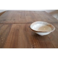 渕荒粉引　たわみ4.5寸　反深小鉢　RフチアラH　010