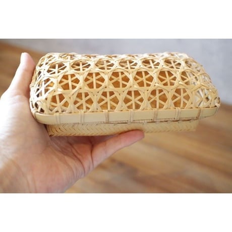 メガネケース　車花模様