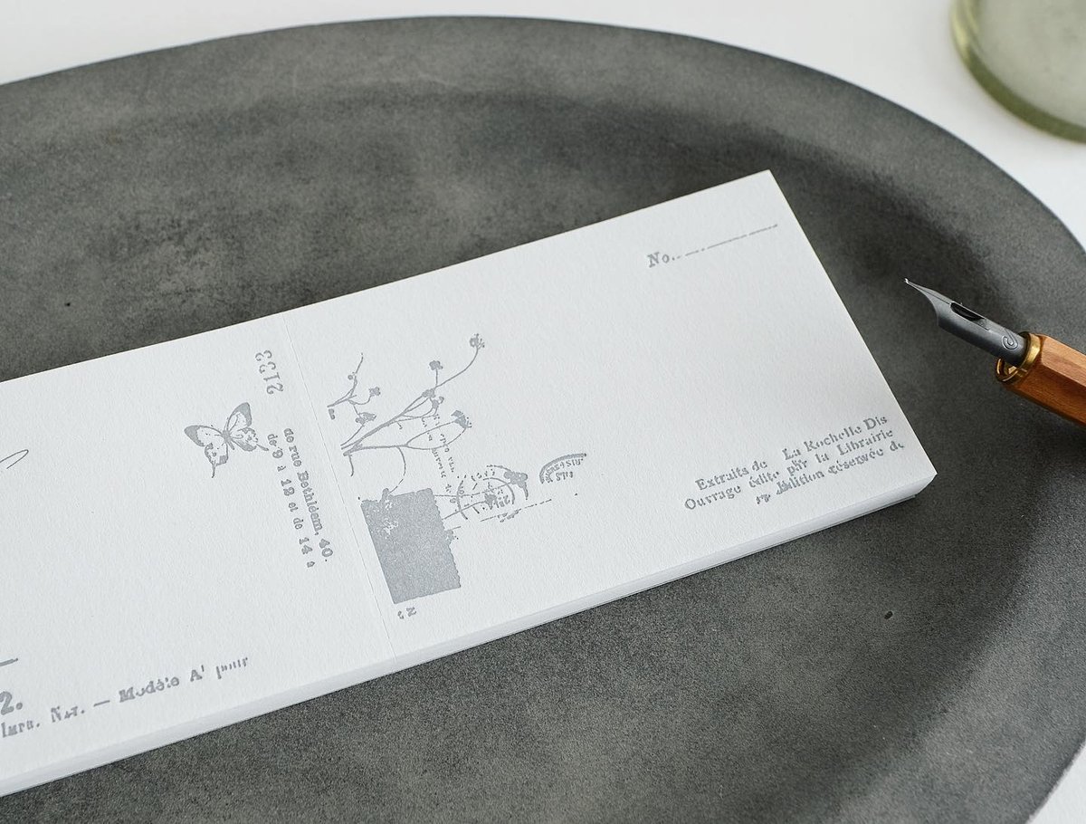 M-134 活版のメモ帳 nostalgy grey | ヨハク