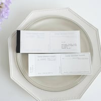 M-167  活版のメモ帳　ticket grey