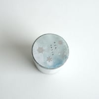 RH-002  箔押しロール付箋　ユキノハナ