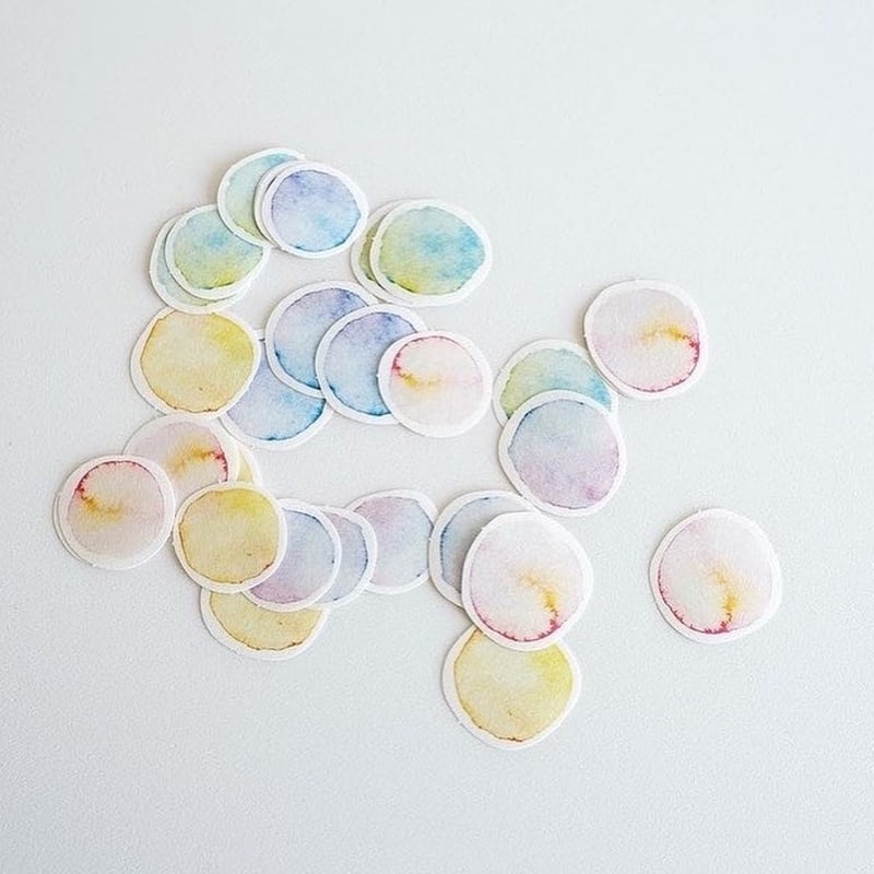 カラフル　封蝋フレークシール　45枚 F-003 フレークシール ワルツ | ヨハク