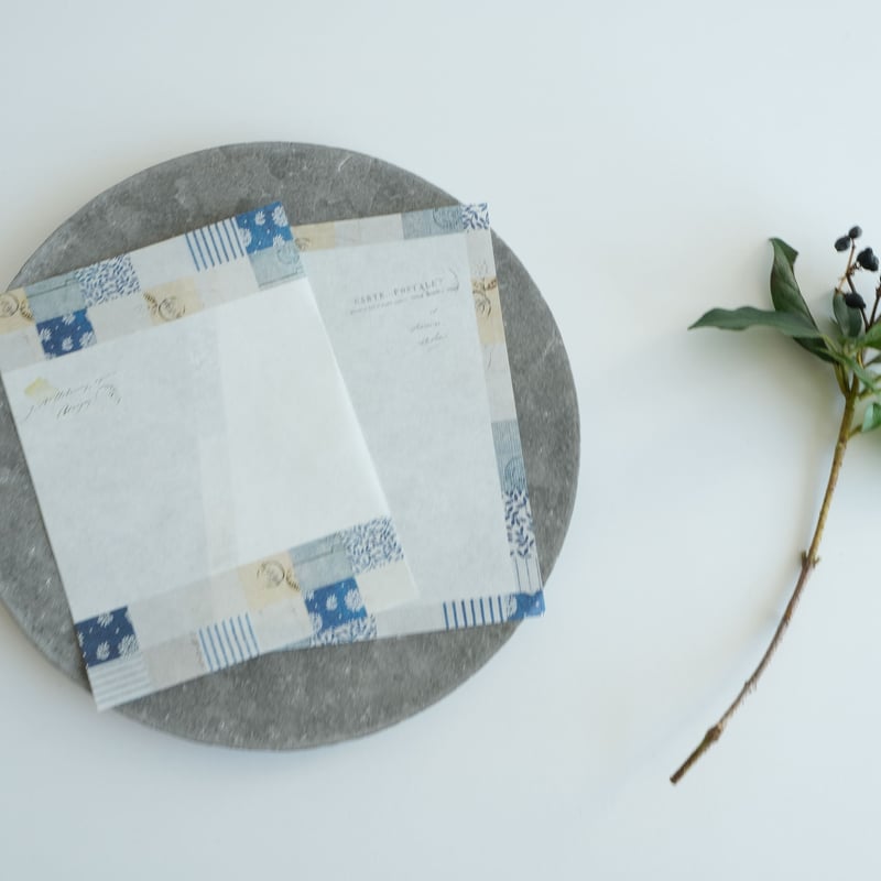 YC-028 CHECK&STRIPE 冬の贈り物 メモ帳 モザイク | ヨハク