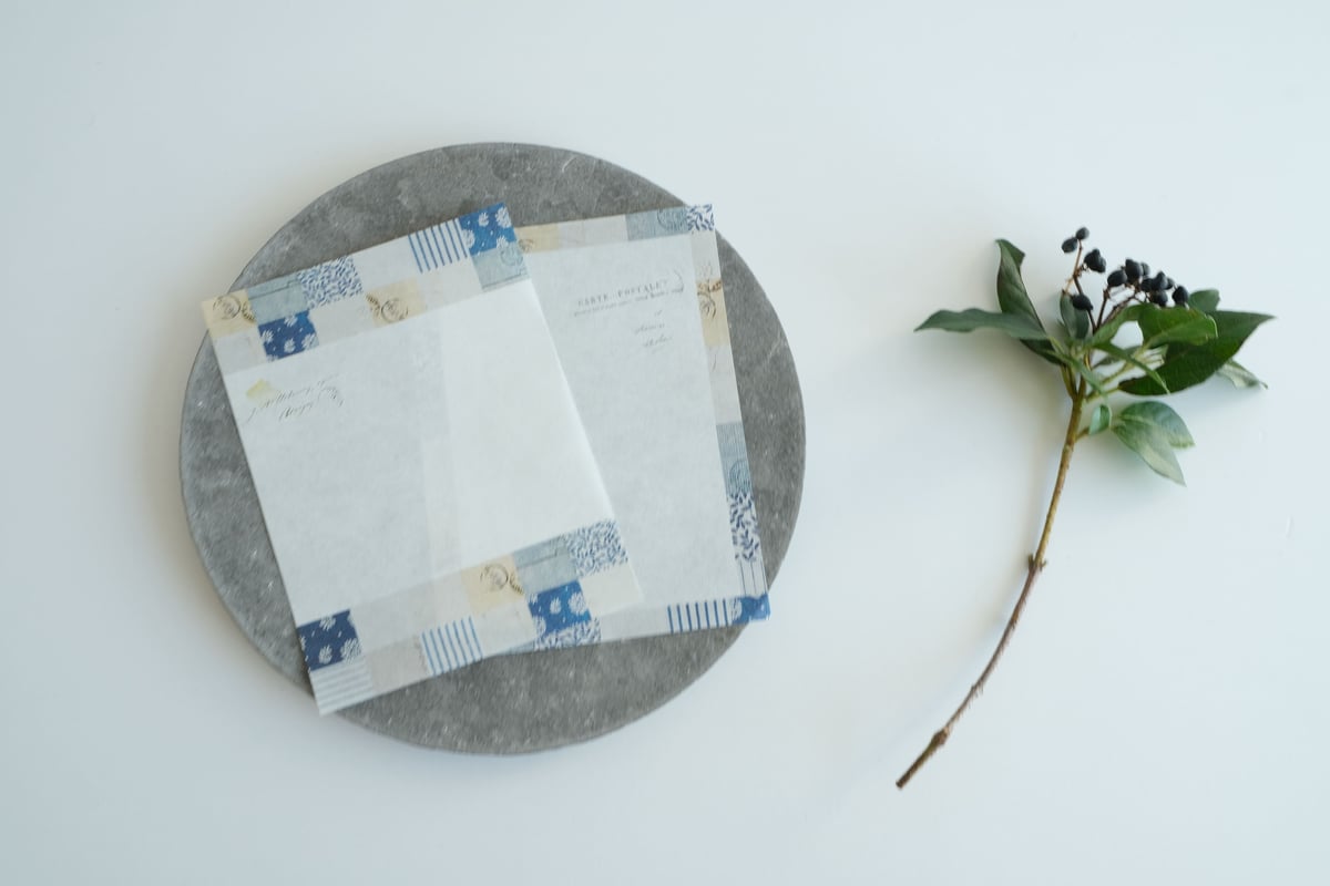 YC-028 CHECK&STRIPE 冬の贈り物 メモ帳 モザイク | ヨハク