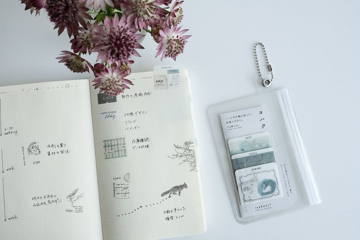 ヨハク×isshoni.ノート&付箋セット[新品未開封] 写真多め）ヨハク×isshoni.コラボレーションノートと付箋を購入しま