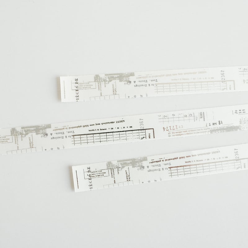 YH-007 箔押しマスキングテープ モジトスウジ | ヨハク