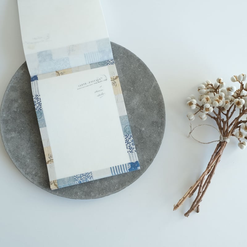 YC-028 CHECK&STRIPE 冬の贈り物 メモ帳 モザイク | ヨハク