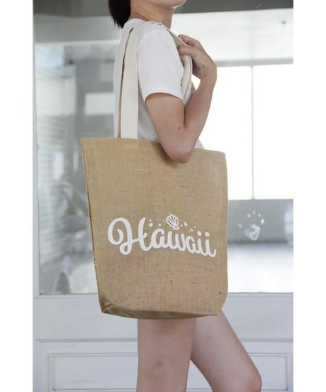 WHITE HAWAII　ジュートバッグ　HNLS02525-82810