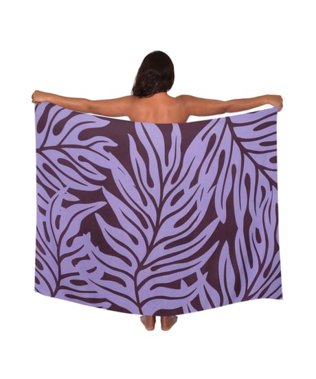 Hawai'ian Pareo   LAUAE Blackberry Lavender   HNLS03587-8490