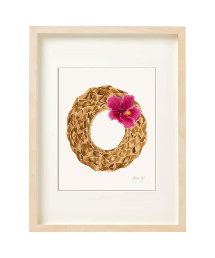 ALOHA DE MELE アロハデメレ アート　絵画 Aloha De Mele ART WORK PĀPALE - HIBISCUS HNL
