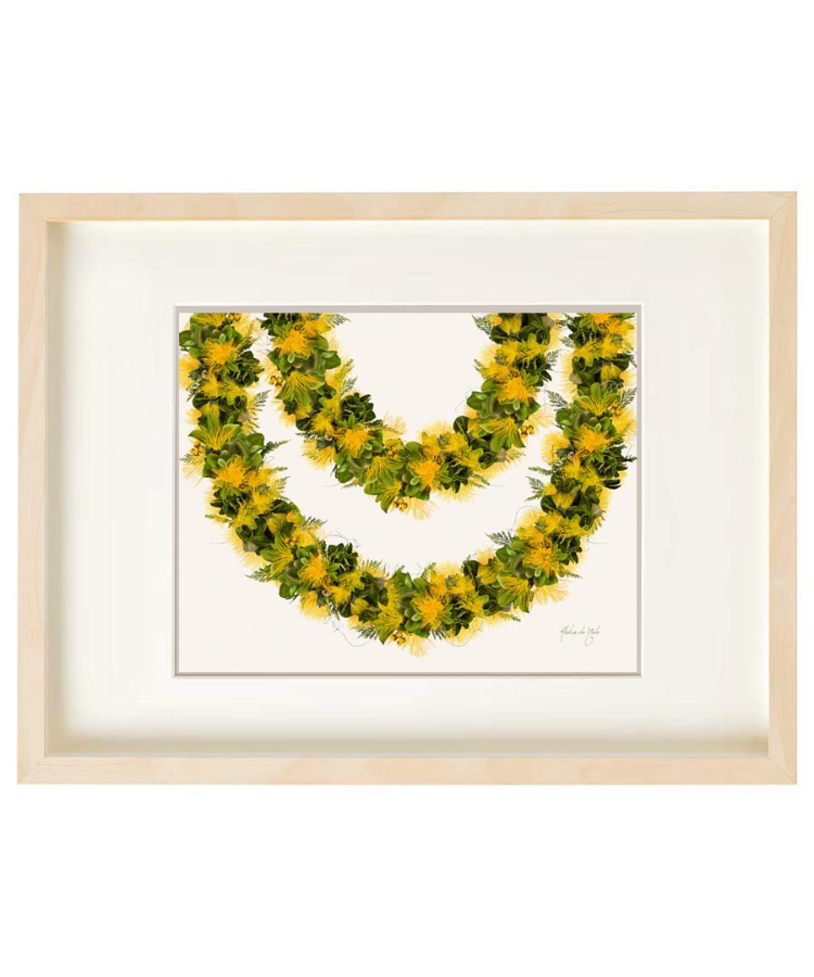 Aloha De Mele ART WORK Lei Lehua Mamo HNL0368