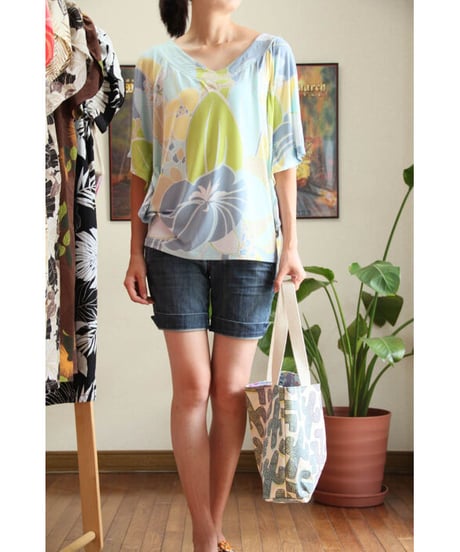 JANA LAM　BEACH BAG　CACTUS　HNLS02084-92250