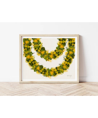 Aloha De Mele ART WORK Lei Lehua Mamo HNL0368