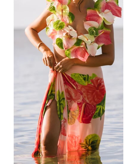 Aloha De Mele  パレオ  ANTHURIUMS  HNLS03638-06030