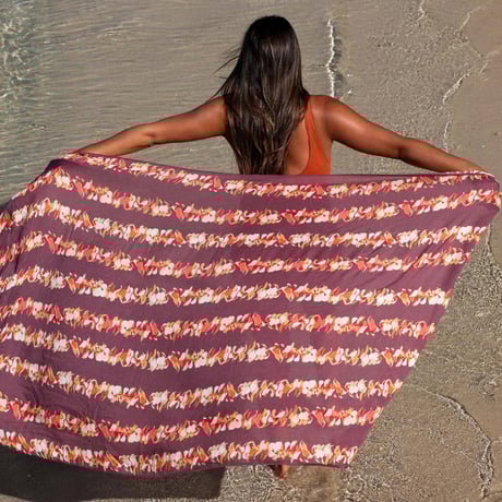 マナオラ　パレオ　オレンジ パレオ・ MANAOLA・送料無料 | Big mahalo Honolulu