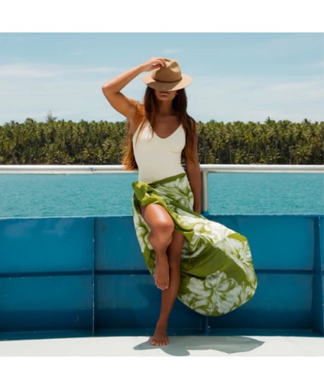 Aloha De Mele  パレオ  SummerGreen  HNLS03578-09720