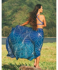 Tag Aloha PAREO  KALO NAVY   HNLS03453-60730