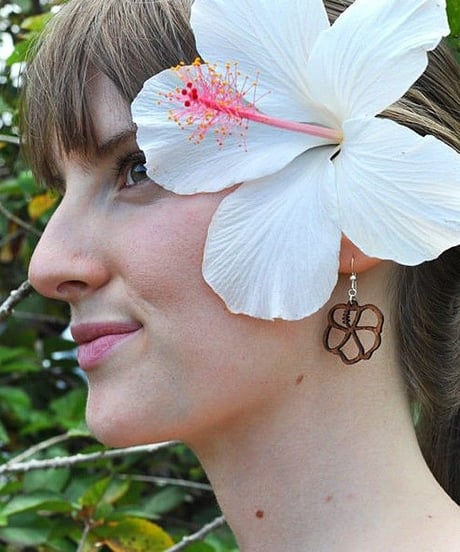 KipukaKai　Hibiscus　コアウッドピアス　HNLS02560-00230