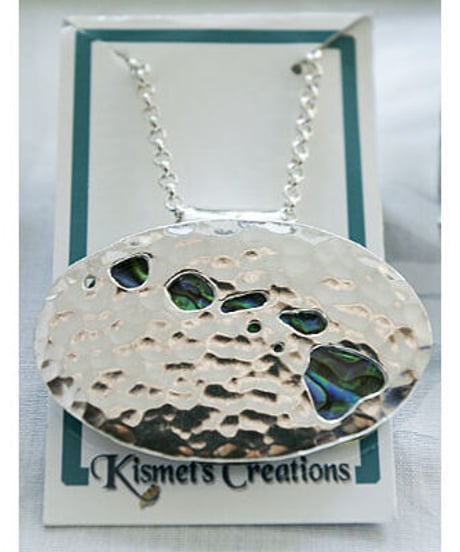 Kismets Creation　ハワイアンジュエリー　ハワイアイランド アバロニ ネックレス-KANE　HNLS01294-78070-HI-L