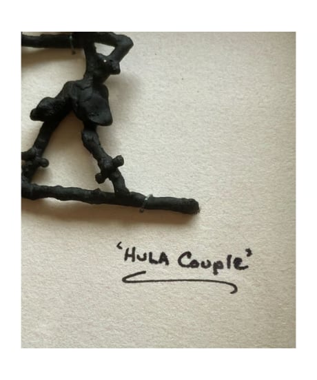 ハワイアンアート　Hula Couple　コアウッドフレーム　HNLS0735-56840