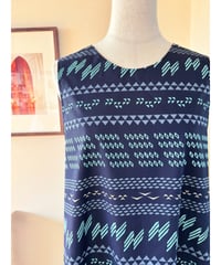 バックリボン マキシワンピース  Tatoo Navy  HNLS03680-82320