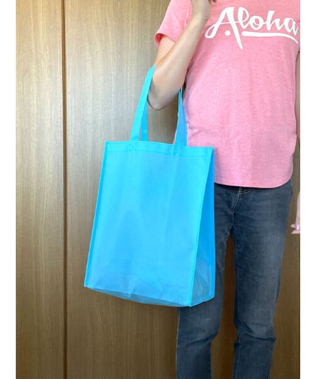 FABRIC MART　エコバッグ　不織布　HNLS03310-AQUA-3920