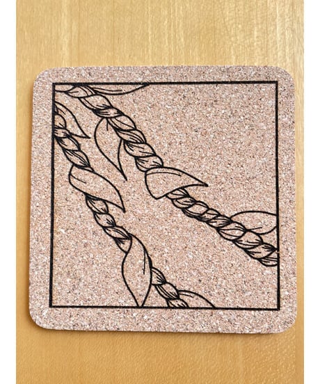 Hawaii Lei Cork Drink Coaster  コースター4枚SET   HNLS03250-9070