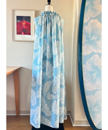 島田様専用　ヘアメイクアップ後でも崩さず着れるワンピース  バナナリーフ  AQUA  HNLS03710-93610  130cm
