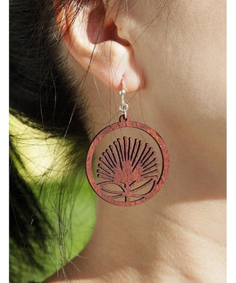 KipukaKai　'Ohia Lehua　コアウッドピアス　HNLS02559-00230
