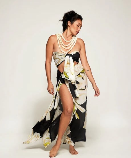 Aloha De Mele  パレオ  Liele Gardenia  HNLS03690-24430