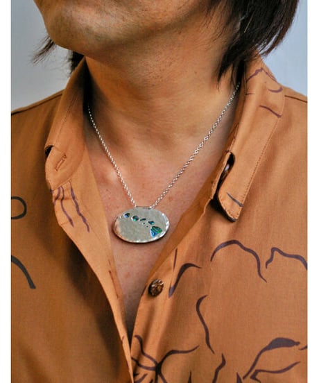 Kismets Creation　ハワイアンジュエリー　ハワイアイランド アバロニ ネックレス-KANE　HNLS01294-78070-HI-L