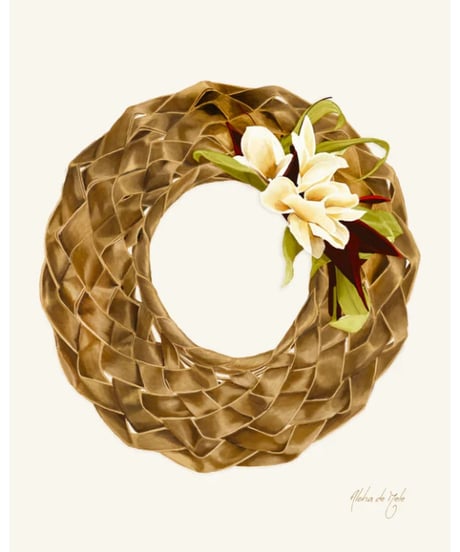 Aloha De Mele  ART WORK  PĀPALE - PUA MELIA  HNLS03535-05230