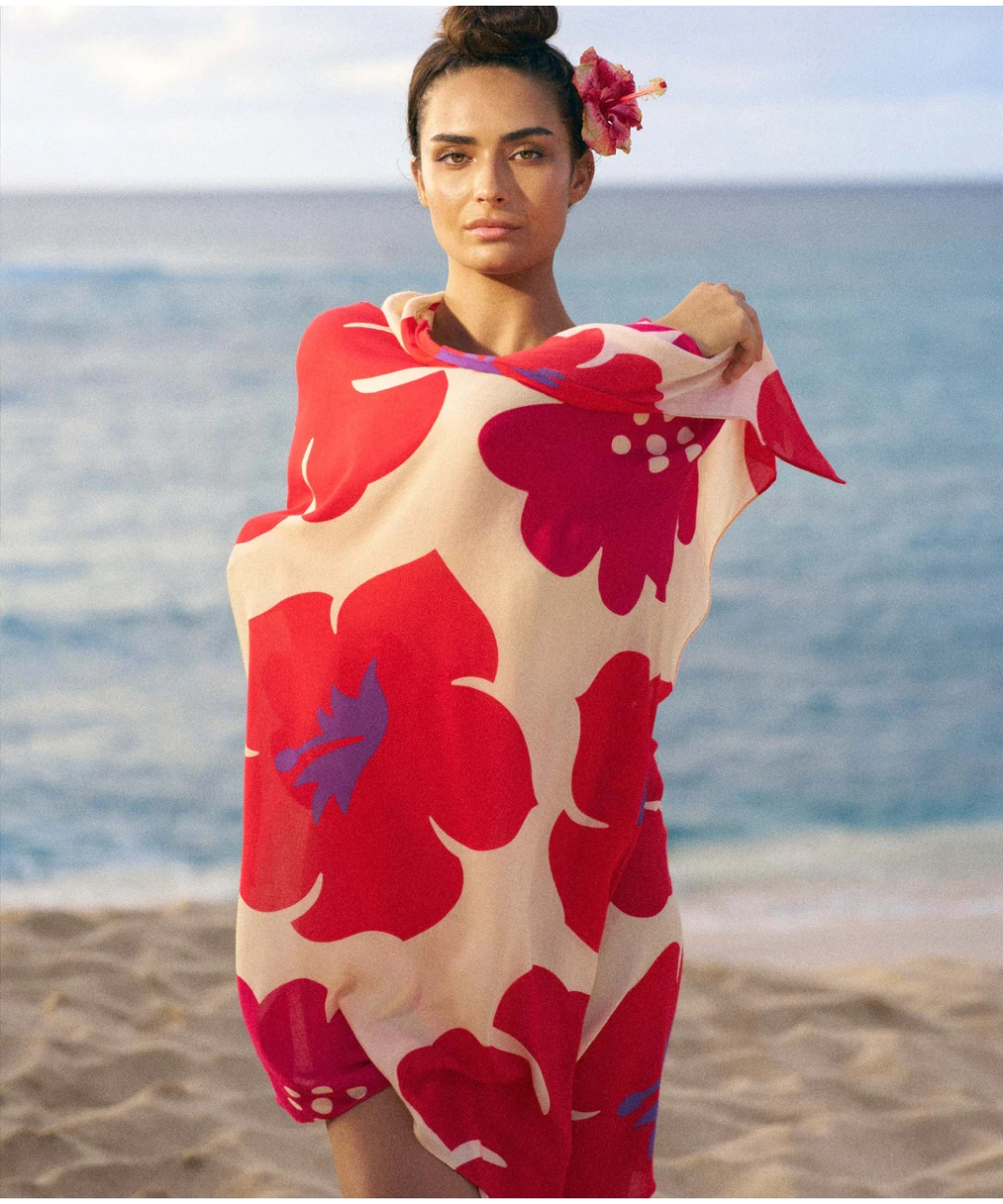 Tag Aloha PAREO ALOALO HawaiianAirline SAND