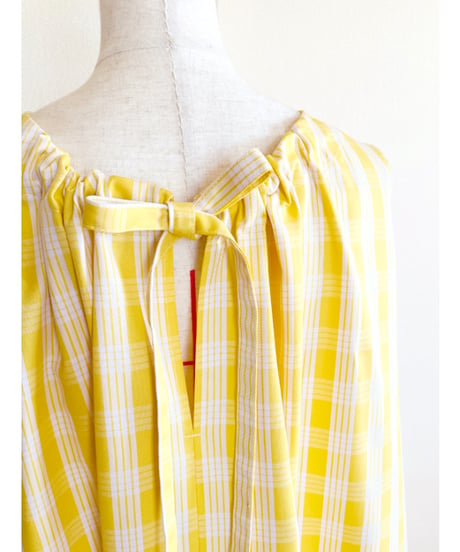 PALAKA YELLOW バックリボン ワンピース  HNLS03522-05030