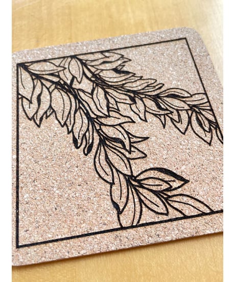 Hawaii Lei Cork Drink Coaster  コースター4枚SET   HNLS03250-9070