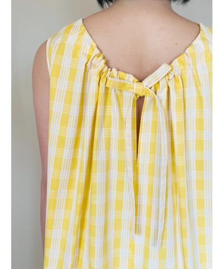 PALAKA YELLOW バックリボン ワンピース  HNLS03522-05030