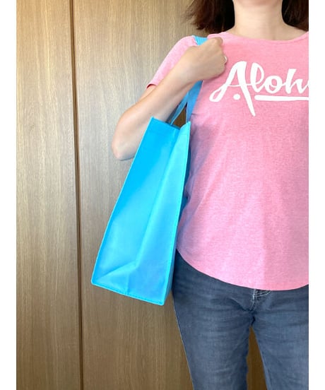 FABRIC MART　エコバッグ　不織布　HNLS03310-AQUA-3920
