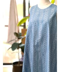 バックリボン マキシワンピース  プアキニキニ Blue  HNLS03573-12020