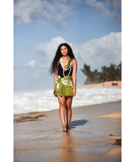 Aloha De Mele  パレオ  SummerGreen  HNLS03578-09720