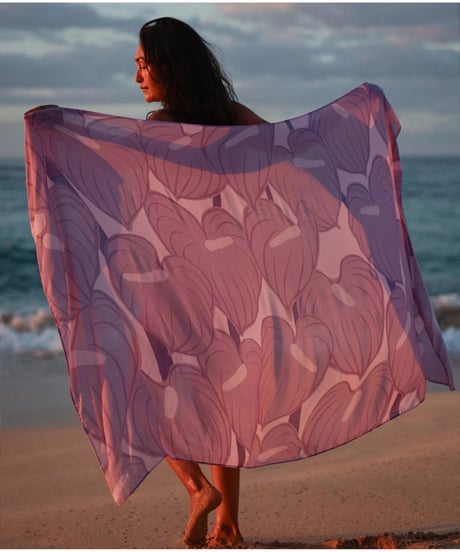 Tag Aloha PURPLE ANTHURIUM  HNL03648-22430