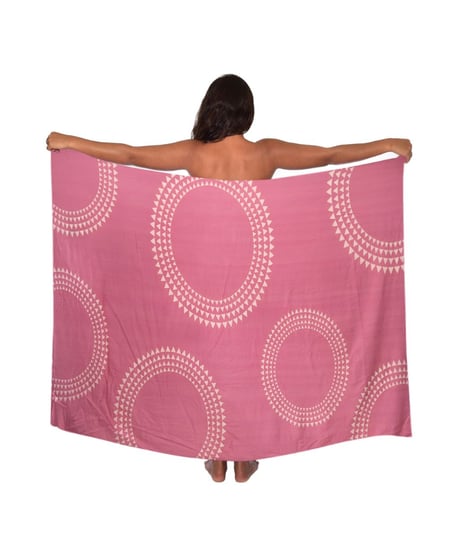Hawai'ian Pareo   TRIANGLE CIRCLE  Desert Rose  HNLS03708-8690