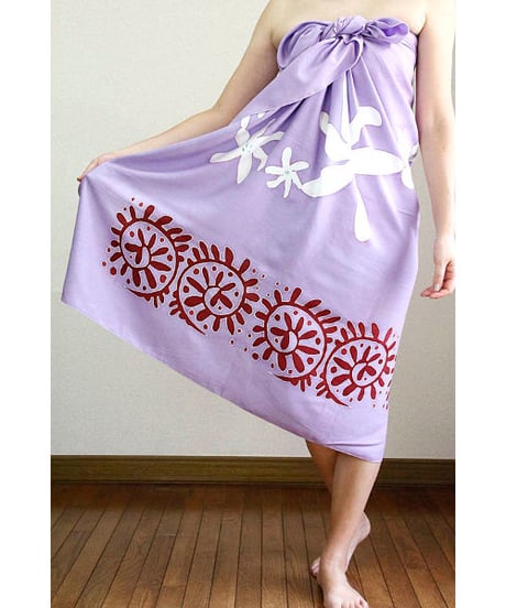 Hawai'ian Pareo  Premium  TIARE TIARE / LAVENDER　HNLS03057-32310
