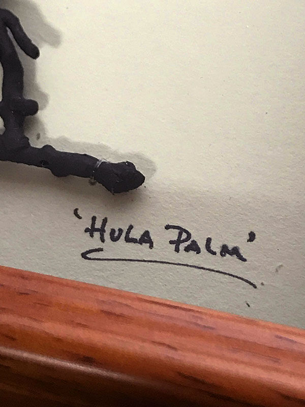 ハワイアンアート Hula Palm コアウッドフレーム HNLS02598-57040 |