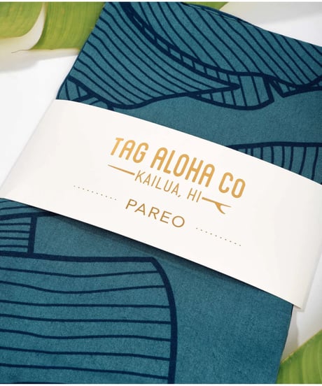 Tag Aloha PAREO  MAI'A  BANANA LEAF  HNLS03439-88030