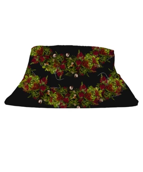 Aloha De Mele  Bucket Hat Lei Ohia Lehua HNLS03548-98820