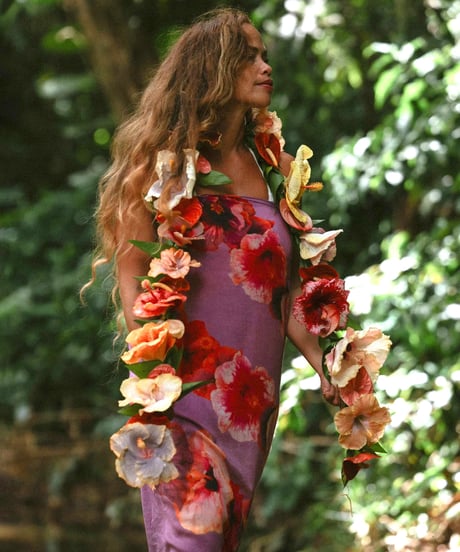 Tag Aloha PAREO  Dreamer Lei with Ocean Dreamer   HNLS03580-53630