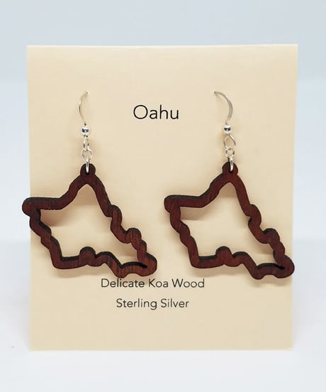 KipukaKai　Oahu　コアウッドピアス　HNLS02551-35620
