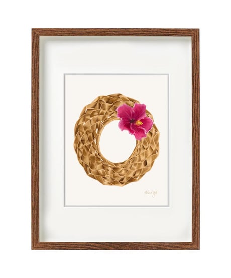Aloha De Mele  ART WORK  PĀPALE - HIBISCUS  HNLS03637-06030