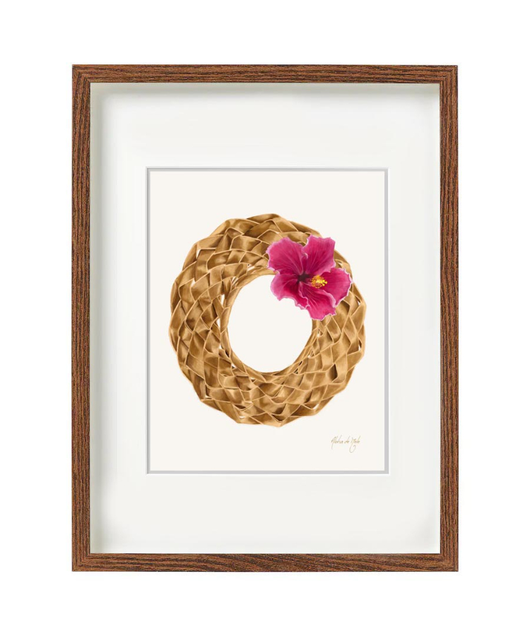 Aloha De Mele ART WORK PĀPALE - HIBISCUS HNL